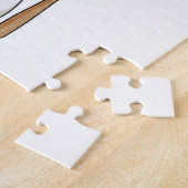 Hund im Baseball mit Baseballschläger Puzzle (Seite)