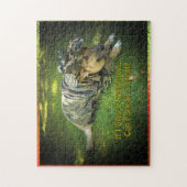 Hund im Camouflage Puzzle (Vertikal)