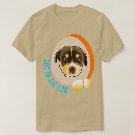 Hund im Ei 126 T-Shirt (Design vorne)