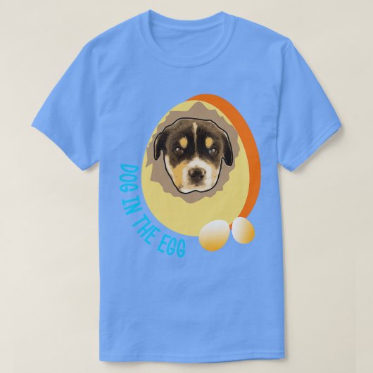 Hund im Ei 13 T-Shirt (Design vorne)