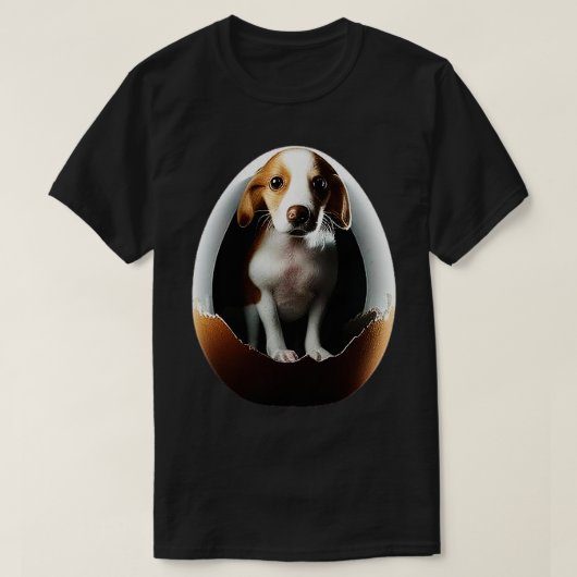 Hund im Ei 27 T-Shirt (Design vorne)