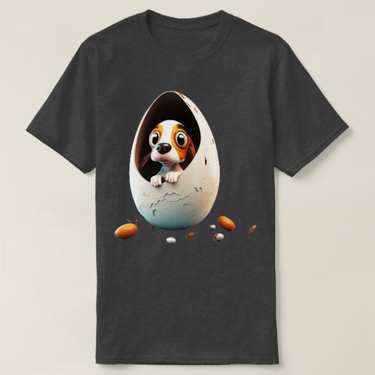Hund im Ei 293 T-Shirt (Design vorne)