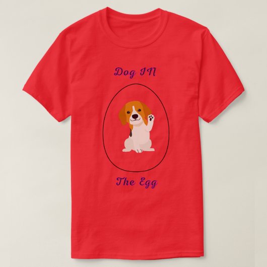 Hund im Ei 96 T-Shirt (Design vorne)