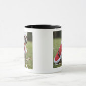 Hund im Feiertagskostüm Tasse (Zentrum)
