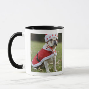 Hund im Feiertagskostüm Tasse