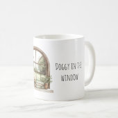 Hund im Fenster Kaffeetasse (VorderseiteRechts)