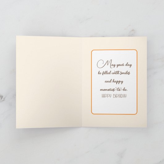 Hund im Herbst Karte (Innenseite)