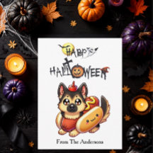 Hund im Hot-Dog-Kostüm Kinder Lustiges Halloween