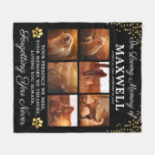 Hund im liebenden Speicher Fleecedecke (Vorderseite (Horizontal))