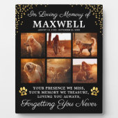 Hund im liebenden Speicher Fotoplatte (Vorderseite)