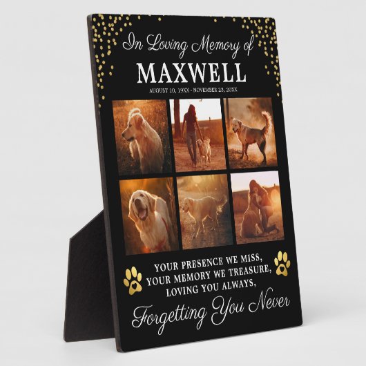 Hund im liebenden Speicher Fotoplatte (Seite)