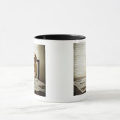 Hund im Morgenprogramm Tasse (Zentrum)