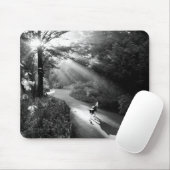 Hund im Morgensonnenlicht Mousepad (Mit Mouse)