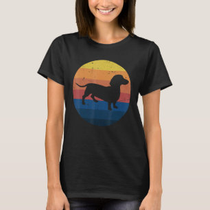 Hund im Retro-Stil Vintage-Dackel T-Shirt