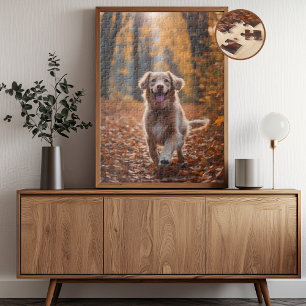 Hund im Wald Puzzle