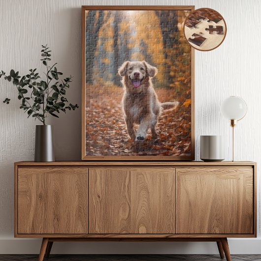 Hund im Wald Puzzle