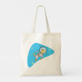 Hund im Weltraum Totbeutel Tragetasche (Rückseite)