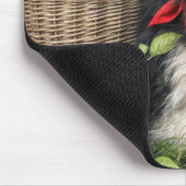 Hund in Apfelgarten Mousepad (Ecke)