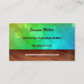 Hund in Bad Visitenkarten Visitenkarte (Rückseite)