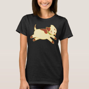 Hund in braun Niedlich laufen T-Shirt