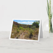 Hund in Canyon Karte (Vorderseite)