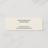 Hund in der Badewanne - HaustierGroomer Mini Visitenkarte (Rückseite)