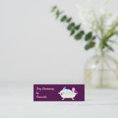 Hund in der Badewanne - HaustierGroomer Mini Visitenkarte (Stehend Vorderseite)