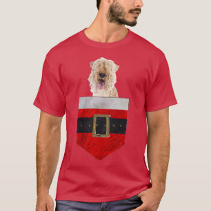 Hund in der Pocket Santa Lakeland Terrier T-Shirt