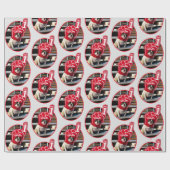 Hund in der SchaumHand Geschenkpapier (Flach)