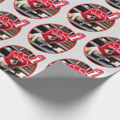 Hund in der SchaumHand Geschenkpapier (Ecke)