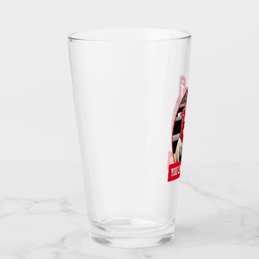 Hund in der SchaumHand Glas (Rechts)