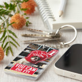 Hund in der SchaumHand Schlüsselanhänger (Vorderseite rechts)