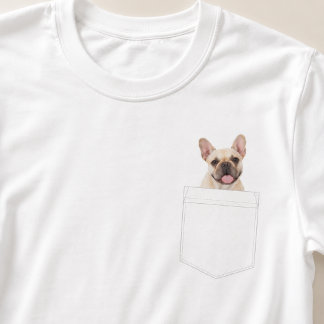 Hund in der Tasche | Benutzerdefiniertes Haustierf T-Shirt