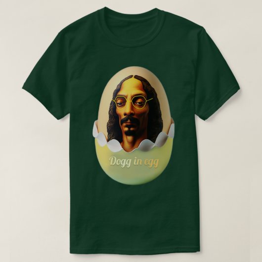 Hund in Ei T-Shirt (Design vorne)
