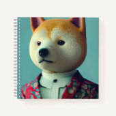 Hund in einem Anzug Notizblock (Vorderseite)