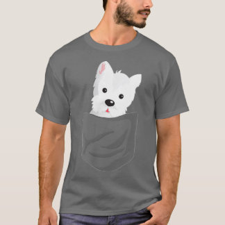 Hund in einem Niedlichen Westie Terrier Lover Pupp T-Shirt