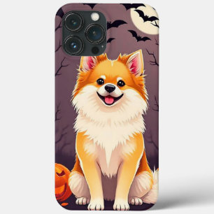 Hund in einer Halloween-Szene mit Kürbissen Case-Mate iPhone Hülle