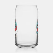 Hund in festlicher Tasse für die Ferien in den Ber Dosenglas (Links)