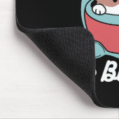 Hund in festlicher Tasse für die Ferien in den Ber Mousepad (Ecke)