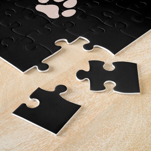 Hund in festlicher Tasse für die Ferien in den Ber Puzzle (Seite)