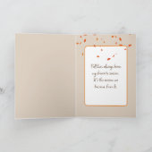 Hund in Herbstwäldern Karte (Innenseite)