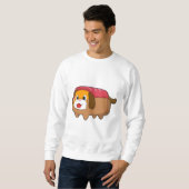 Hund in Hotdog Sweatshirt (Vorne ganz)