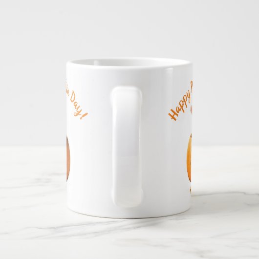 Hund in Jack-o-Lantern Jumbo-Tasse (Rückseite)