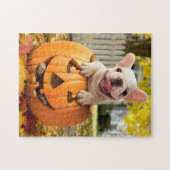 Hund in Jack-o-Lantern Puzzle (Horizontal)