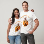 Hund in Jack-o-Lantern T-Shirt (Unisex)