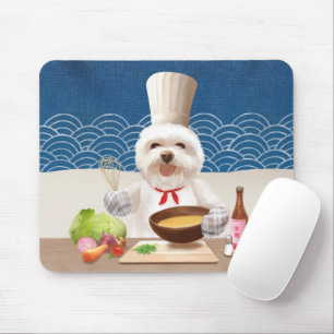 Hund in Koch Kochsuppe Mousepad