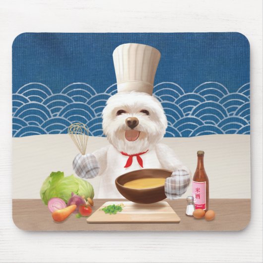 Hund in Koch Kochsuppe Mousepad (Vorne)