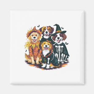 Hund in Kostümen Fall Jahreszeit Halloween Funny H Magnet
