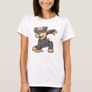 Hund in Ninja Kostüm T-Shirt