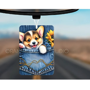 Hund in Pocket Autolufterfrischer